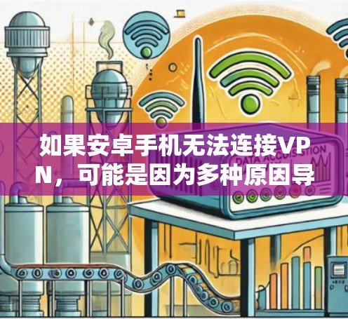 如果安卓手机无法连接VPN，可能是因为多种原因导致的。以下是一些可能的原因和解决方法