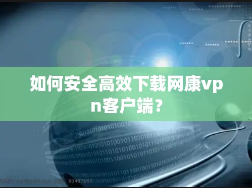 如何安全高效下载网康vpn客户端？