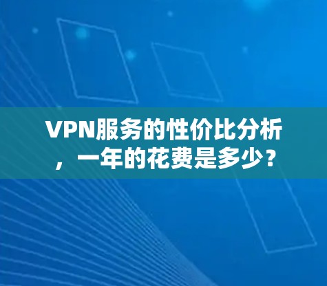 VPN服务的性价比分析，一年的花费是多少？