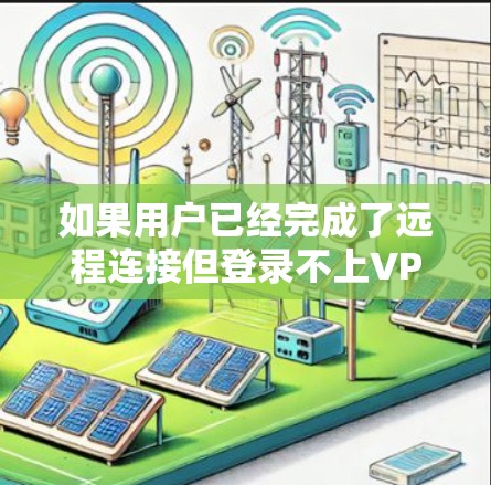 如果用户已经完成了远程连接但登录不上VPN，可能需要检查以下几点
