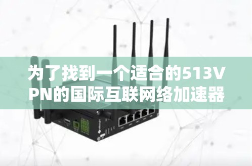 为了找到一个适合的513VPN的国际互联网络加速器，您可以按照以下步骤进行