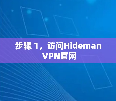 步骤 1，访问Hideman VPN官网