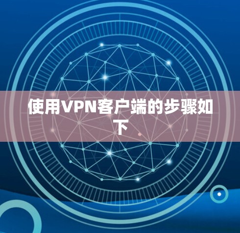使用VPN客户端的步骤如下