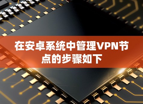 在安卓系统中管理VPN节点的步骤如下