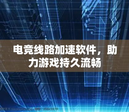 电竞线路加速软件，助力游戏持久流畅
