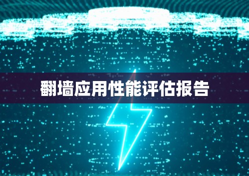 翻墙应用性能评估报告 翻墙应用性能评估报告