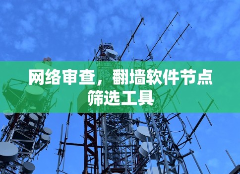 网络审查,翻墙软件节点筛选工具 网络审查,翻墙软件节点筛选工具