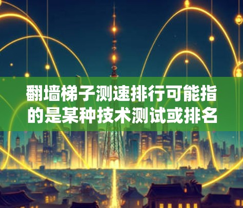 翻墙梯子测速排行可能指的是某种技术测试或排名系统,具体含义可能因上下文而异。以下是一些可能的解释和解决方案 翻墙梯子测速排行可能指的是某种技术测试或排名系统,具体含义可能因上下文而异。以下是一些可能的解释和解决方案